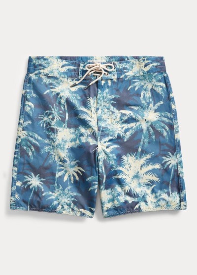 Men's Ralph Lauren Palm Tree-Print Twill Shorts | 463028JUG